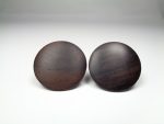 Holz Ohrstecker Palisander rund