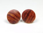 Holzohrstecker Rosenholz
