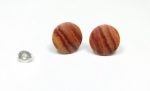 Ohrstecker Rosenholz