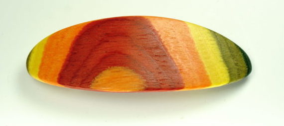Haarspange aus Color Holz in klein