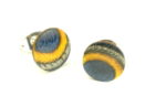 Holzohrstecker color dunkel 1cm