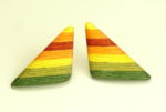 Ohrstecker color Regenbogenfarben Dreieck