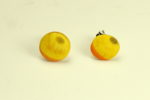 Ohrstecker color Gelb rund 0,8cm